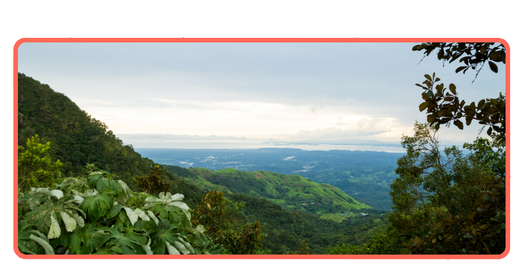 Paisaje natural cerca de San José, Costa Rica