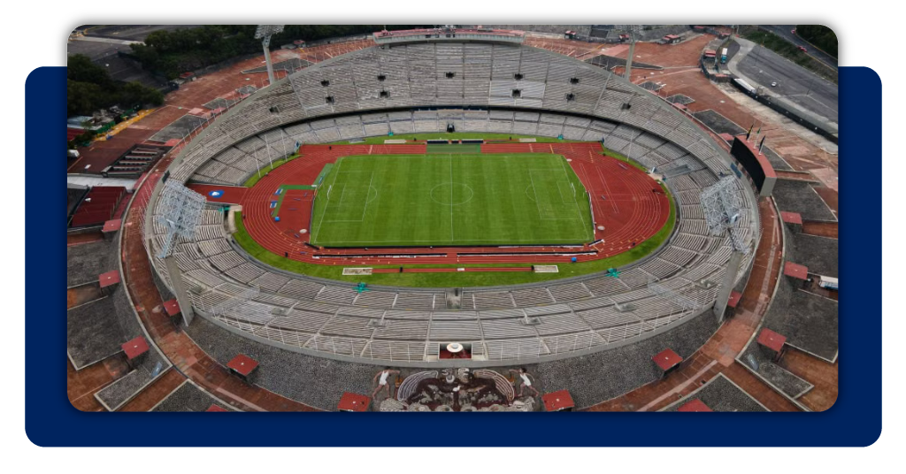 Estadio sede de la Copa Mundial en México